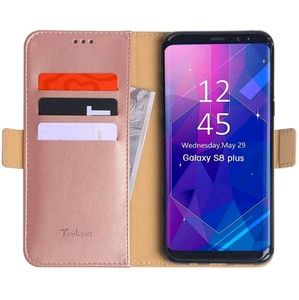 Rosegold Samsung galaxy s8 plus wallet case